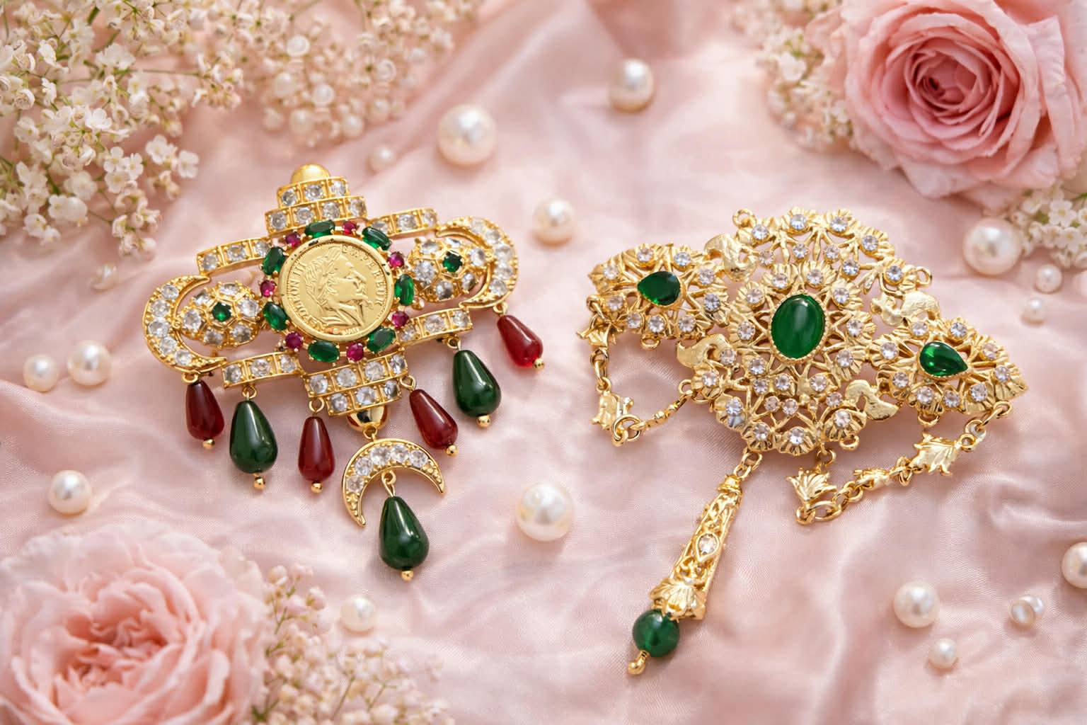 les broches et les boucles